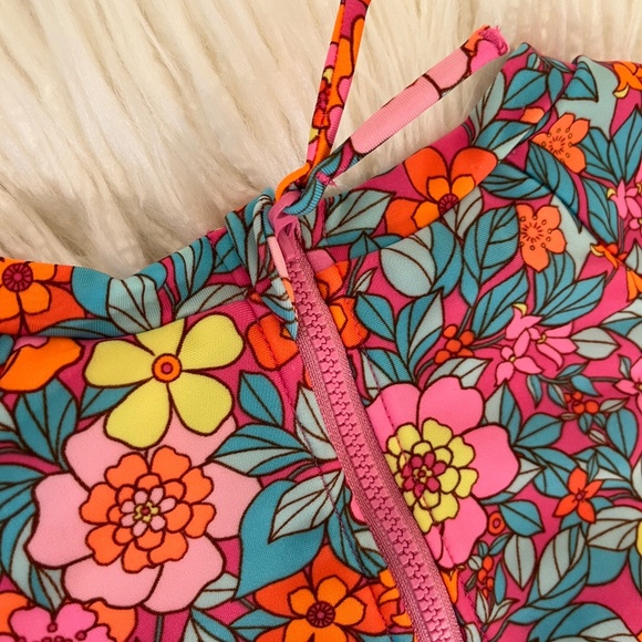 Cat & Jack "One piece Swim Suit in Flower Power" NWOT - Picture 5 of 6